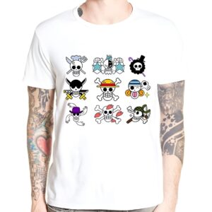 T-shirt emblème Mugiwaras impression haute définition One Piece