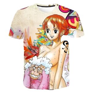 T-shirt Nami One Piece navigatrice design élégant impression digitale 3D