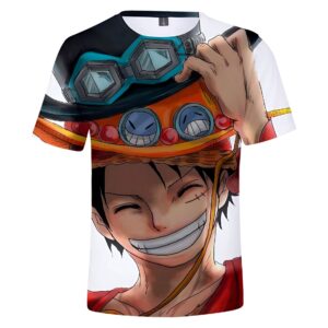 T-shirt trois chapeaux fraternité Luffy Ace Sabo