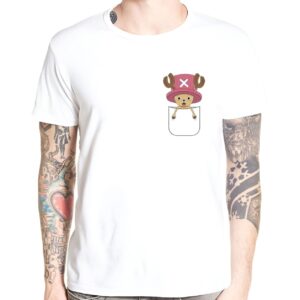 T-Shirt Chopper compagnon One Piece, petit renne équipage Mugiwara détaillé design