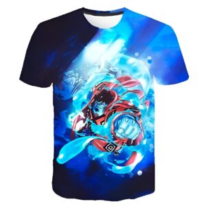 T-shirt Jinbe Chevalier des Mers motif impression digitale coton-polyester One Piece