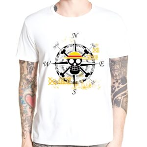 T-shirt One Piece Log Pose design de navigation emblématique