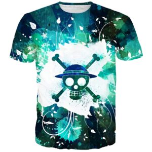 T-shirt One Piece avec impression du logo de Luffy Chapeau de Paille
