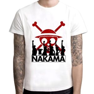 T-shirt Nakama One Piece, design équipage Mugiwara, esprit d'aventure