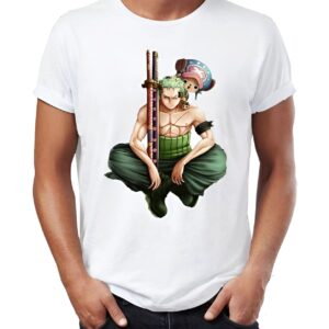 T-shirt Roronoa Zoro épéiste Trois Sabres One Piece design