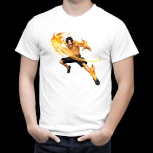 T-shirt One Piece Portgas D. Ace pirate charismatique