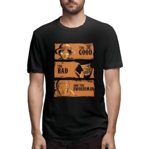 T-shirt imprimé Luffy, Zoro et Barbe Noir One Piece