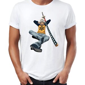 T-shirt Trafalgar Law Chirurgien de la Mort Heart Pirates One Piece design