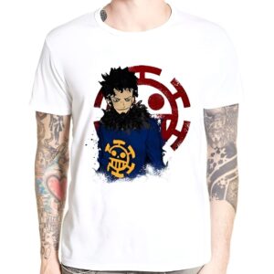T-shirt One Piece Trafalgar Law impression haute definition