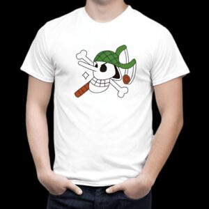 T-Shirt One Piece Usopp Sniperking avec design du tireur d'élite en coton biologique