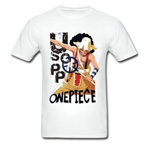 T-shirt Usopp design manga dynamique One Piece impression 3D