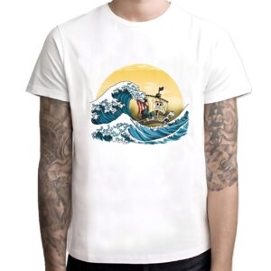 T-shirt Vogue Merry One Piece navire pirates chapeau de paille
