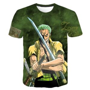 Zoro le bretteur légendaire impression digitale t-shirt