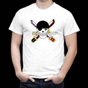 T-Shirt Roronoa Zoro écusson pirates coton One Piece