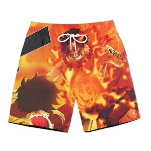 Short de bain Ace design audacieux One Piece motifs dynamiques