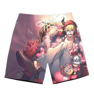 Short de bain homme avec motif Corazon One Piece
