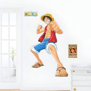 Sticker mural vinyle Luffy capitaine Mugiwara décoration chambre One Piece