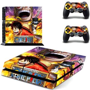 Sticker PS4 Luffy Sabo contre Doflamingo scène Dressrosa One Piece