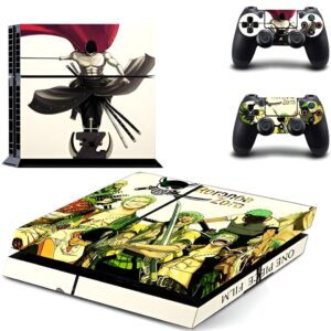 Sticker PS4 avec illustration de Roronoa Zoro design minimaliste