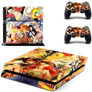 Stickers PS4 Luffy et Nami One Piece pour console design épique