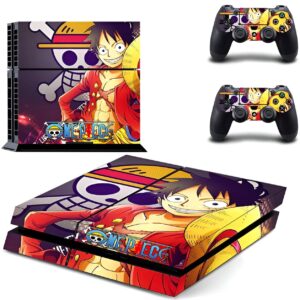 Stickers PS4 Luffy One Piece pour console et manettes design dynamique