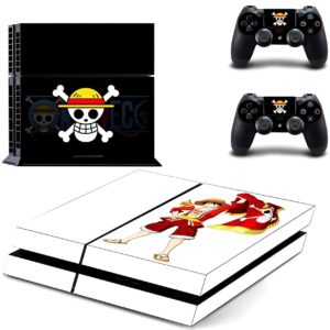 Stickers PS4 Luffy design protection console One Piece