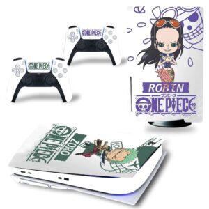 Stickers PS5 Zoro et Robin de One Piece pour console et manettes