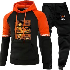 Survêtement One Piece aux motifs des trois frères Corvo en polyester