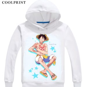 Sweat capuche polyester Luffy se faisant tatouer humour Mugiwara One Piece