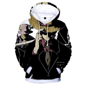 Sweat capuche Luffy thème Mafia polyester impression Canvas
