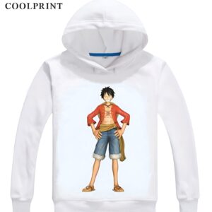Sweat capuche polyester Luffy torse nu pirate Mugiwara cicatrice Marineford One Piece