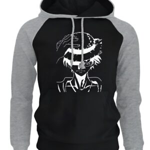 Sweat à capuche avec design chapeau de paille Luffy One Piece