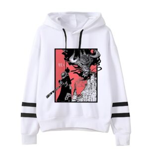 Sweat capuche Luffy face au dragon One Piece motif manga