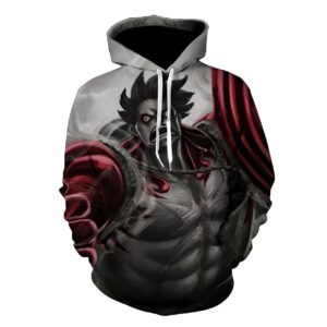 Sweat à capuche avec design Gear 4 Luffy One Piece