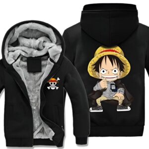 Sweat à capuche Luffy Gear 3 polaire inspiration One Piece aventure