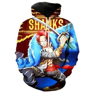 Sweat à capuche Shanks Le Roux One Piece hoodie en polyester