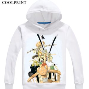 Sweat polyester One Piece équipage Luffy katanas impression tailles S 2XL