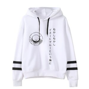 Sweat polyester avec motif chapeau de paille Luffy Mugiwara One Piece