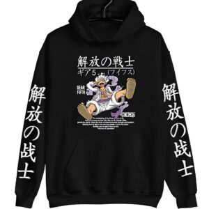 Sweat Luffy Gear 5 One Piece impression 3D coton polyester