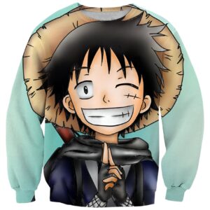 Sweat design ninja Luffy, équipage Chapeau de Paille One Piece
