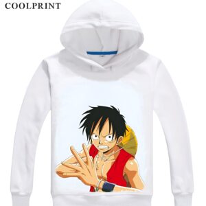 Sweat capuche polyester Luffy scène combat capitaine Mugiwara One Piece