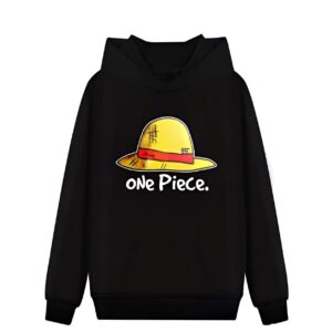 Sweat collection One Piece avec impression Chapeau de Paille Jolly Roger de l'équipage Mugiwara