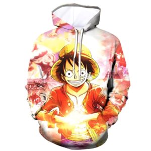 Sweat One Piece Luffy polyester lycra aventure