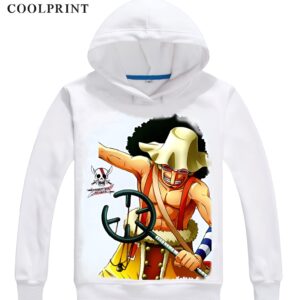 Sweat capuche Usopp One Piece avec arme, polyester, impression 3D