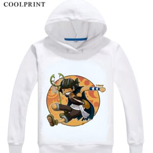 Sweat capuche polyester Usopp sautant tireur Mugiwara One Piece impression 3D