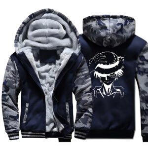 Sweat zippé Luffy Empereur camouflage, doublure polaire One Piece