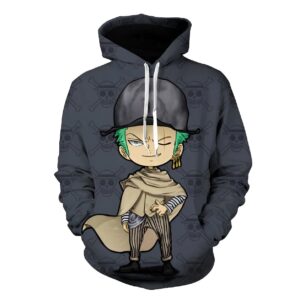 Sweat enfant One Piece Zoro guerrier épéiste trois sabres