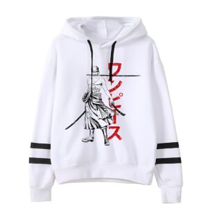 Sweat polyester Zoro torse nu sabreur Mugiwara One Piece impression 3D