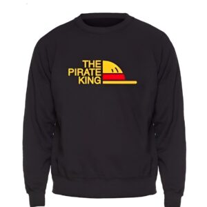 Sweatshirt coton synthétique avec design Roi des Pirates inspiré de l'univers One Piece
