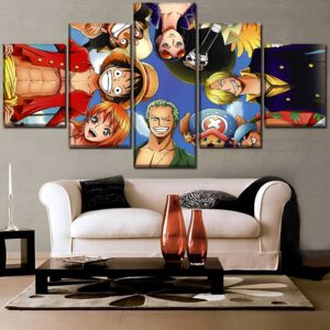 Tableau mural équipage Mugiwara Chapeau de Paille One Piece